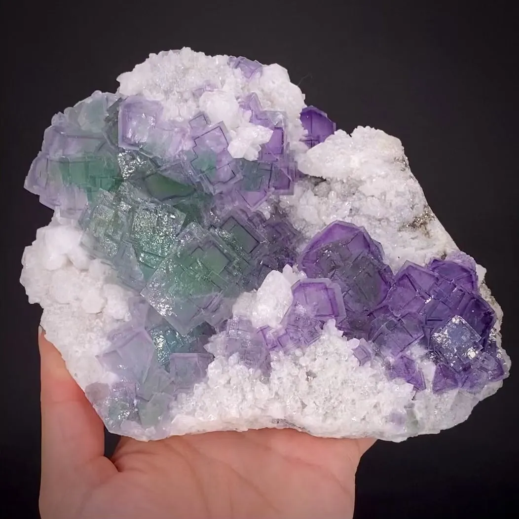 Fluorite on Quartz - image 2