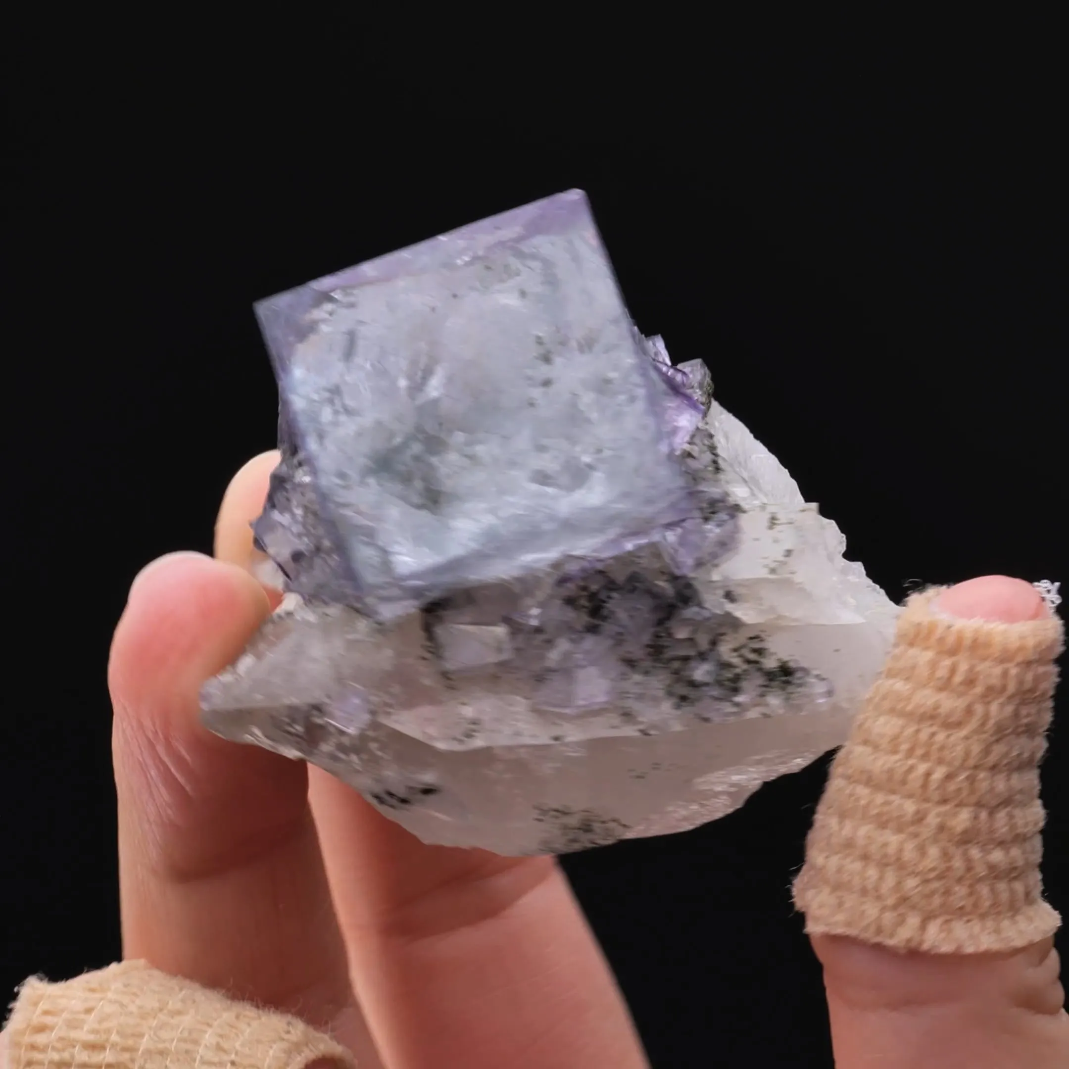 Fluorite on Quartz - image 2