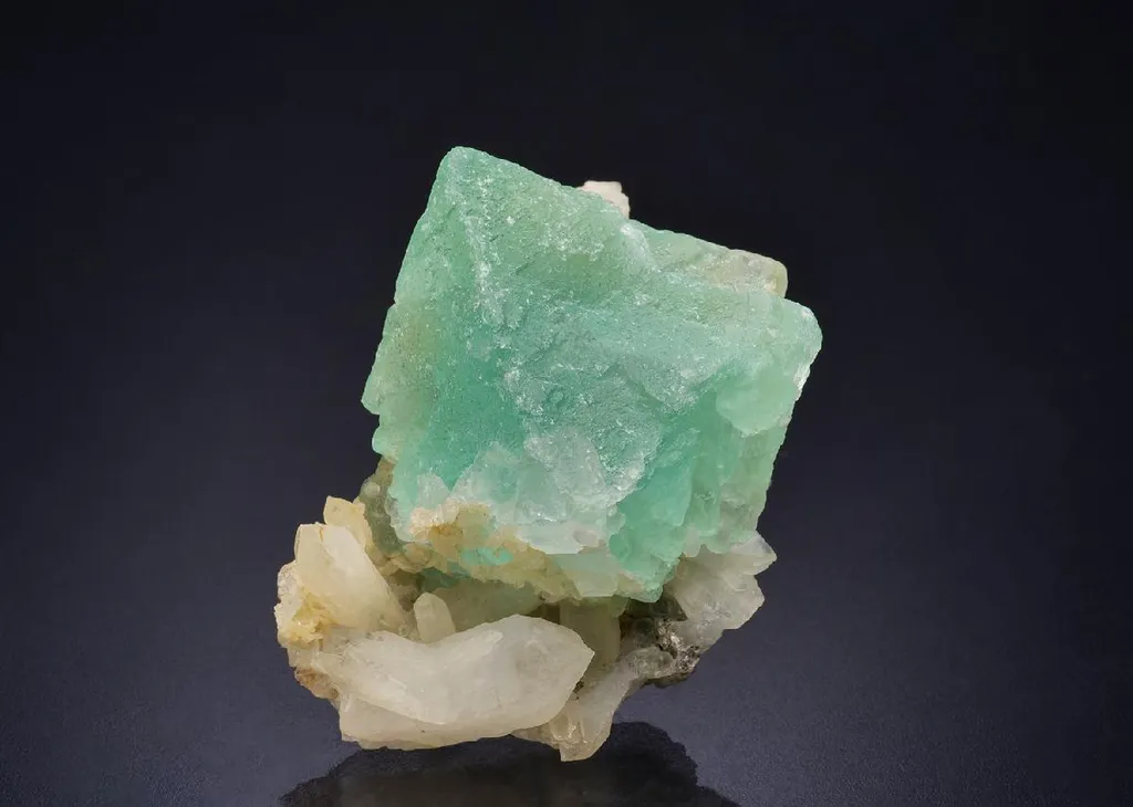 Fluorite on Quartz image