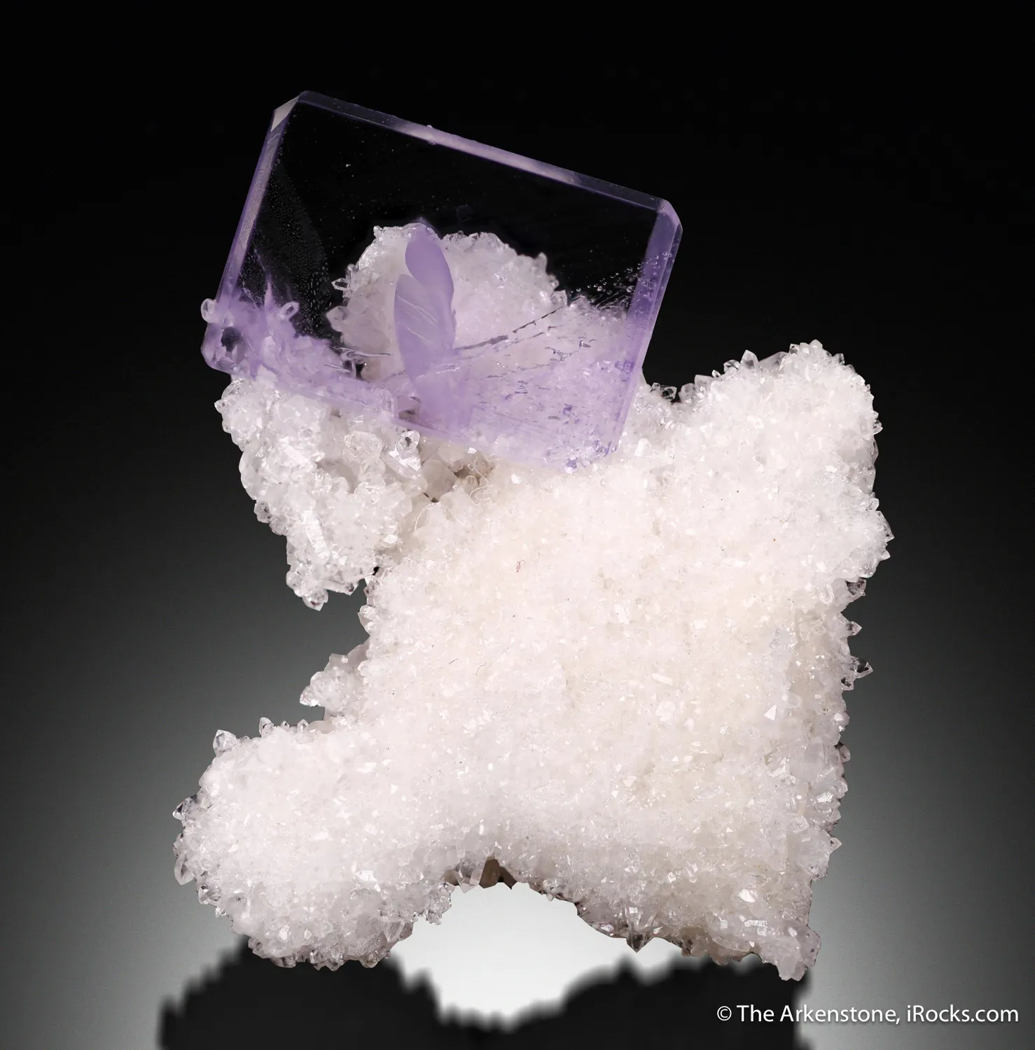 Fluorite on Quartz - image 2