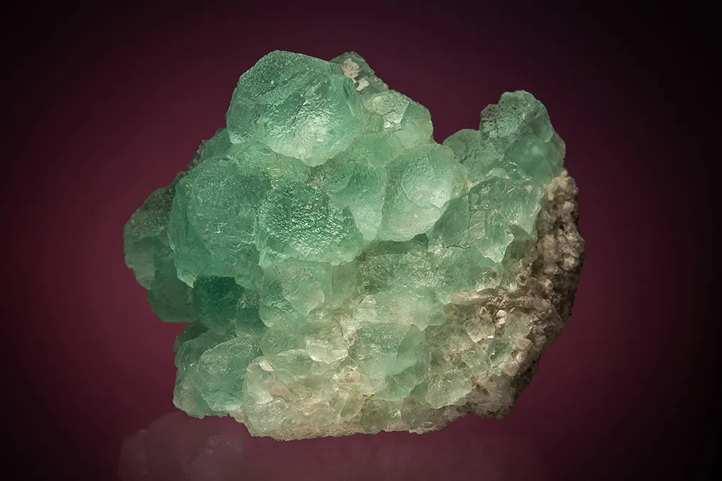 Fluorite on Quartz image