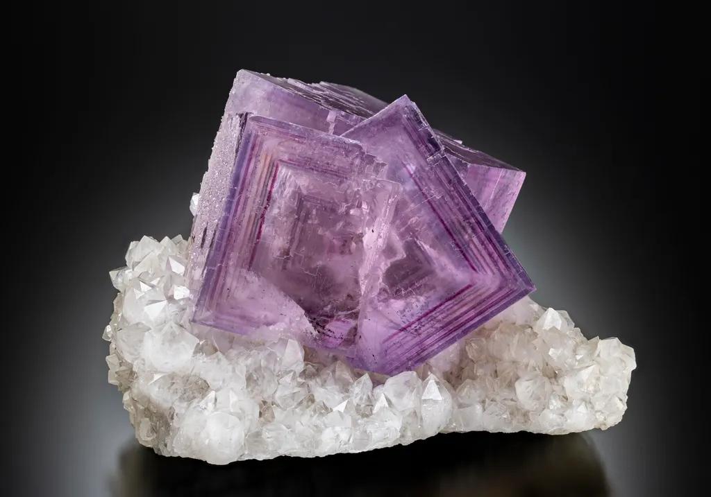 Fluorite on Quartz image