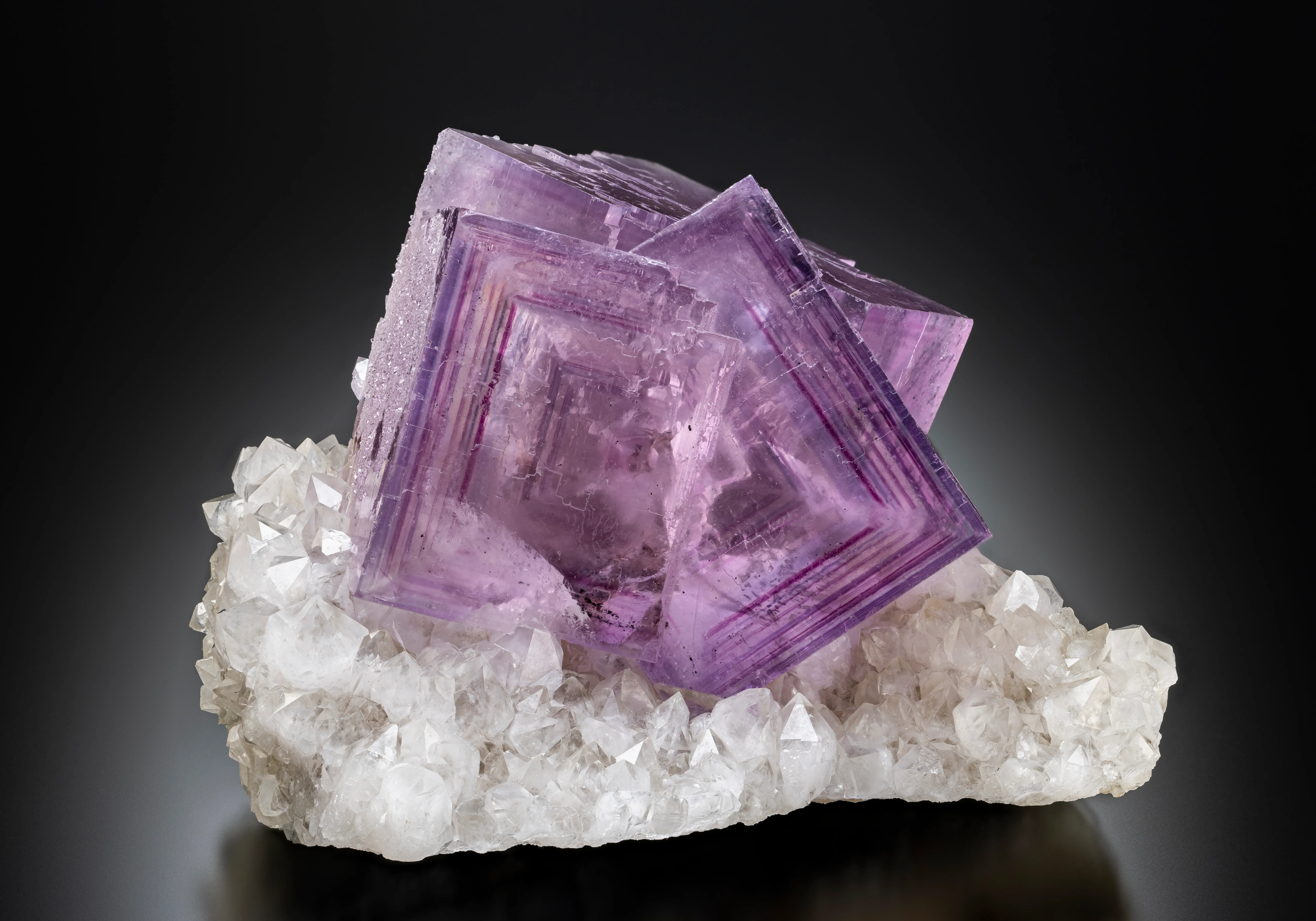Fluorite on Quartz - image 1