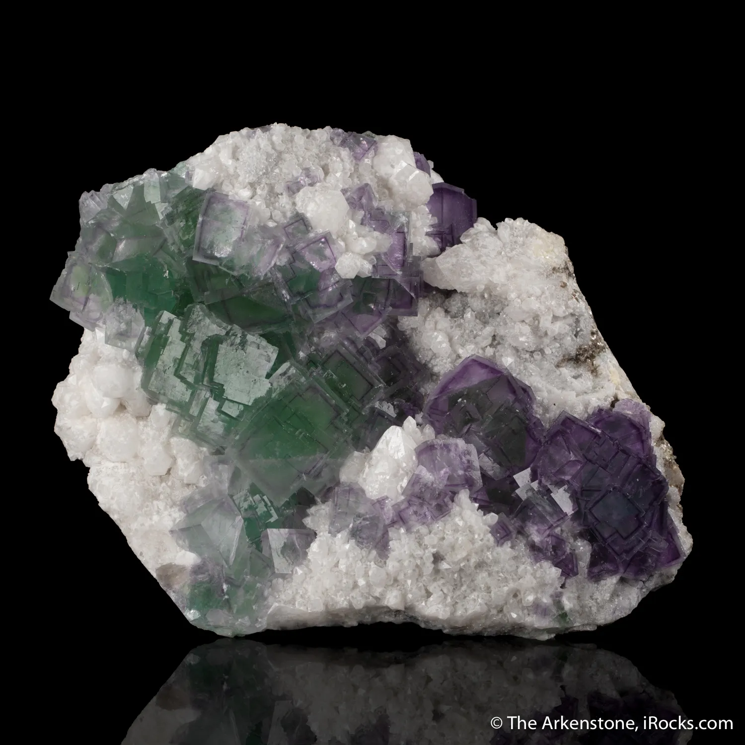 Fluorite on Quartz - image 1