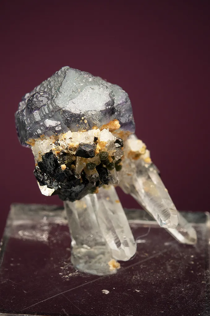 Fluorite on Quartz - image 3
