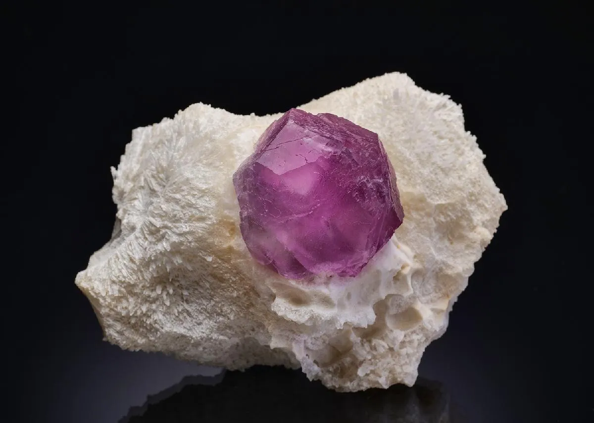 Fluorite on Quartz - image 1