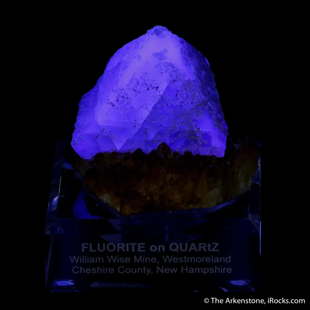 Fluorite on Quartz - image 1