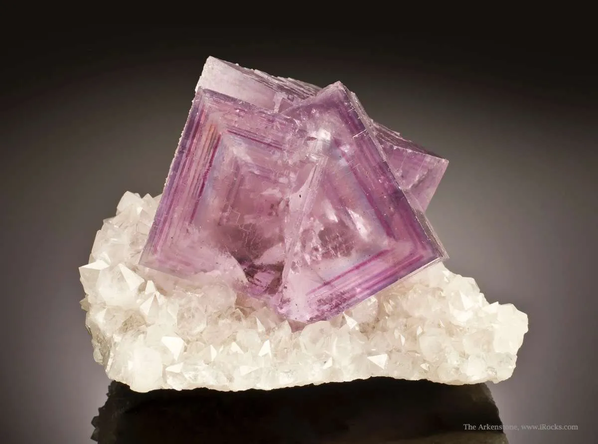 Fluorite on Quartz - image 1