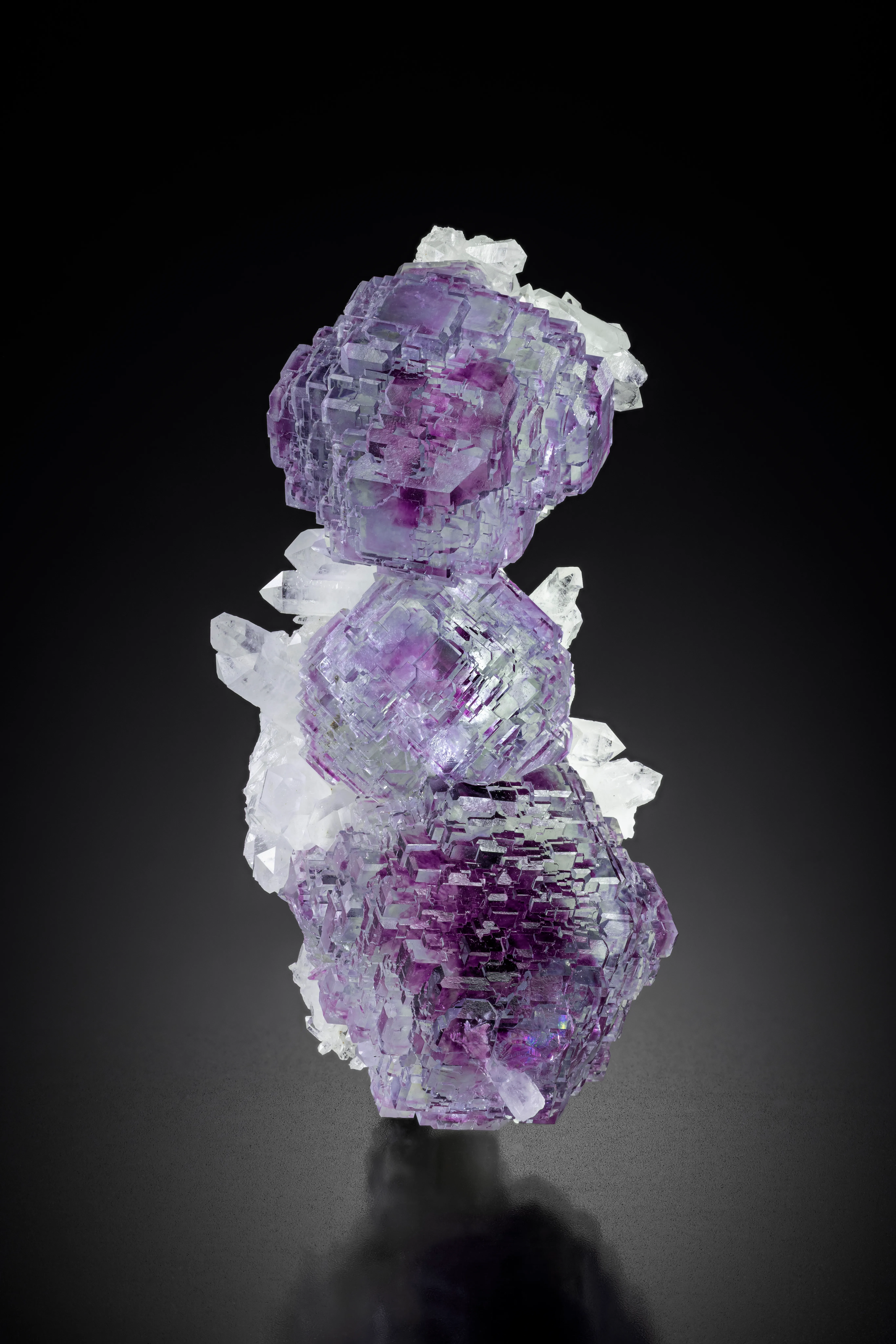 Fluorite on Quartz - image 1