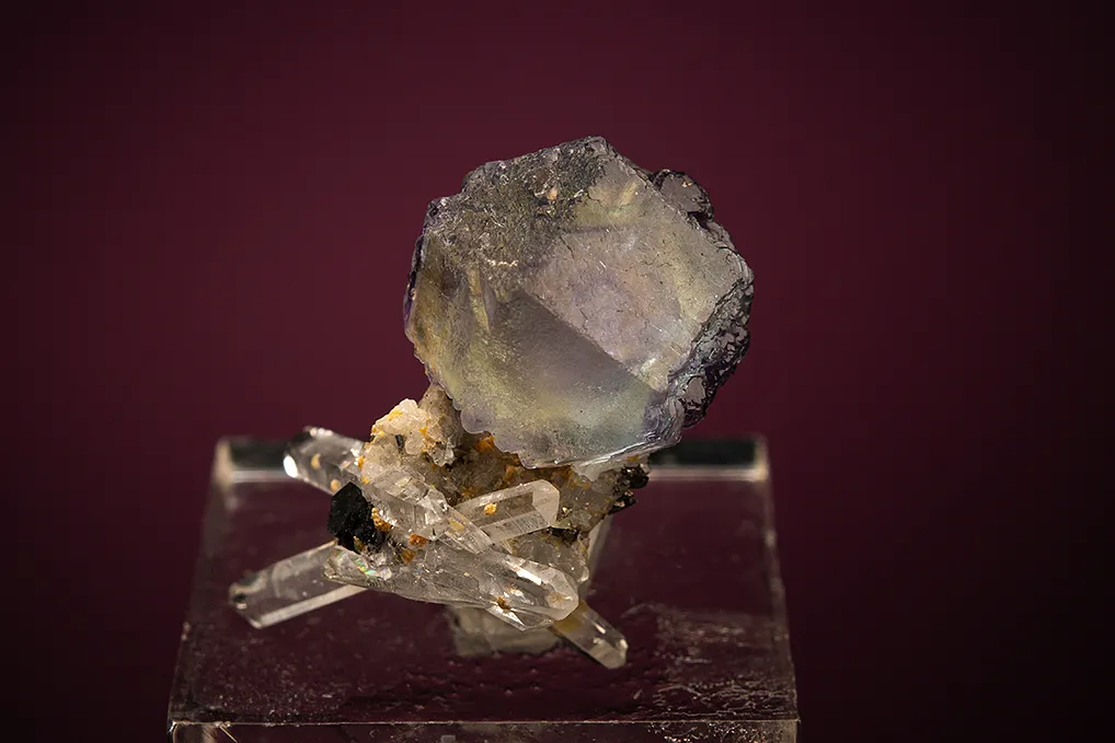 Fluorite on Quartz image