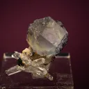 Fluorite on Quartz - image 1