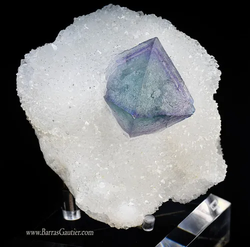Fluorite on Quartz image