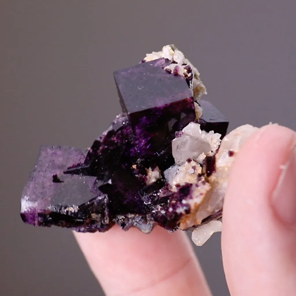 Fluorite on Quartz image