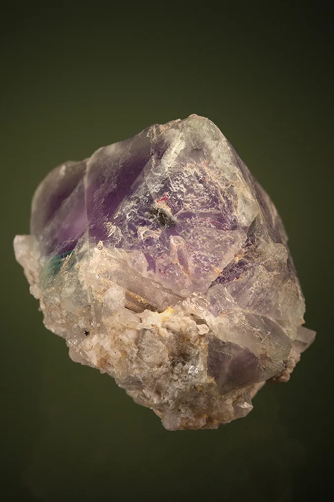 Fluorite on Quartz (repaired) - image 4