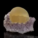 Fluorite on Quartz var. Amethyst - image 2