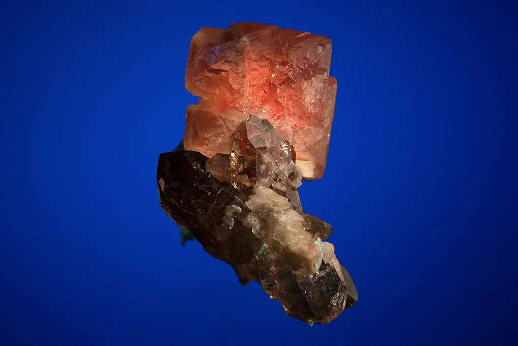 Fluorite on Quartz var. Smoky - image 3