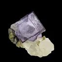Fluorite on Quartz, with Arsenopyrite and Pyrite - image 2