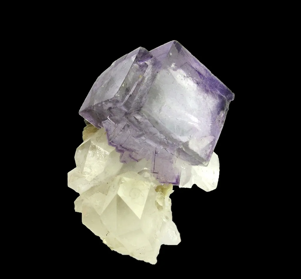 Fluorite on Quartz, with Arsenopyrite and Pyrite - image 3