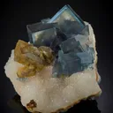 Fluorite on Quartz with Baryte (Illustrated) - image 1