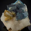 Fluorite on Quartz with Baryte (Illustrated) - image 2