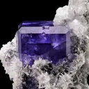 Fluorite on Quartz with Calcite - image 7