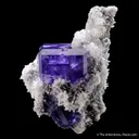 Fluorite on Quartz with Calcite - image 5