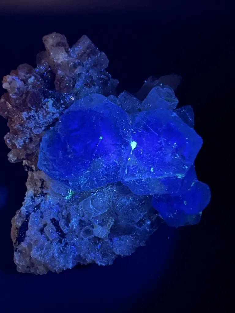 Fluorite on Quartz with Goshenite Beryl - Namibia - 10114 - image 5