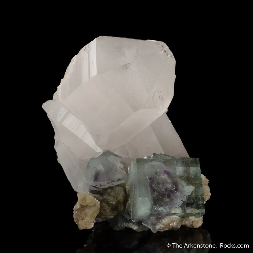 Fluorite on Quartz with Muscovite - image 8