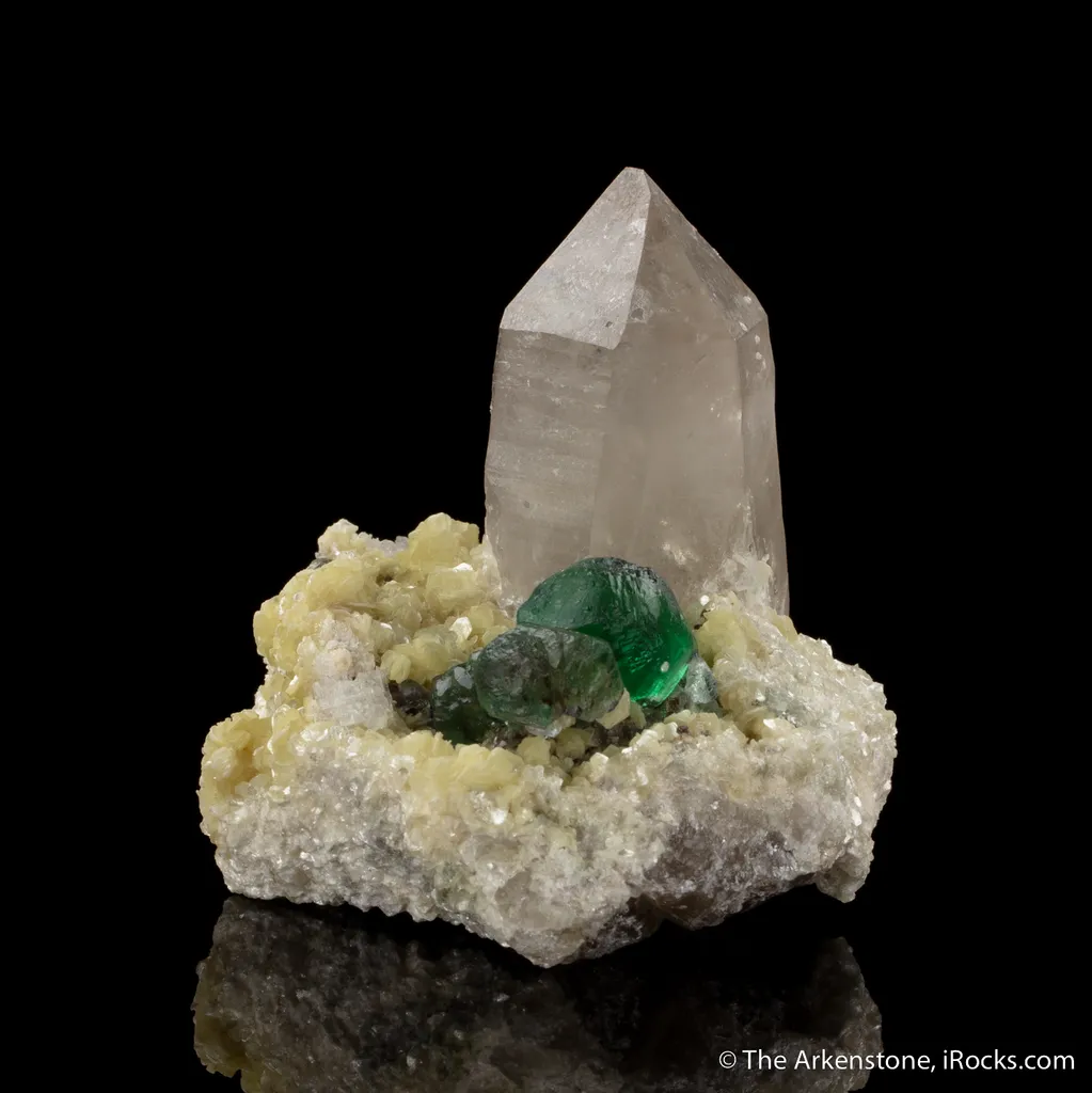 Fluorite on Quartz with Muscovite - image 2