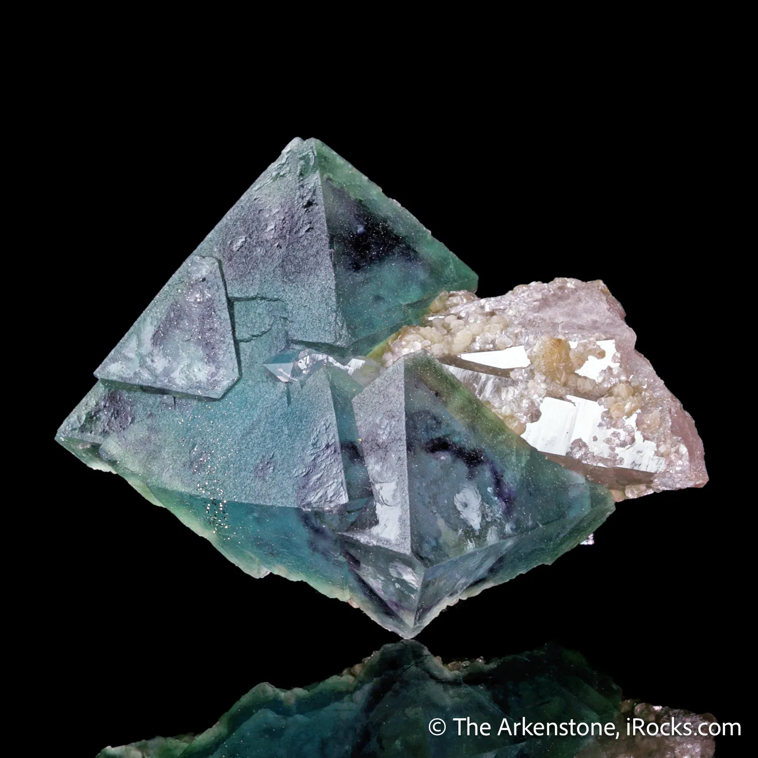 Fluorite on Quartz with Muscovite - image 5