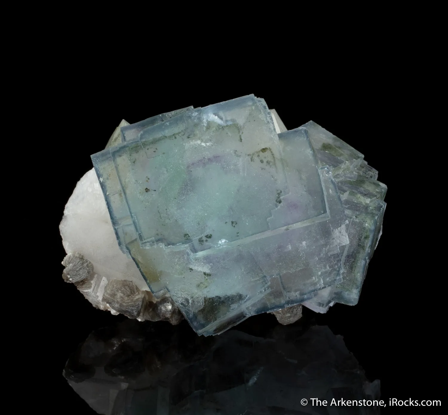 Fluorite on Quartz with Muscovite - image 3