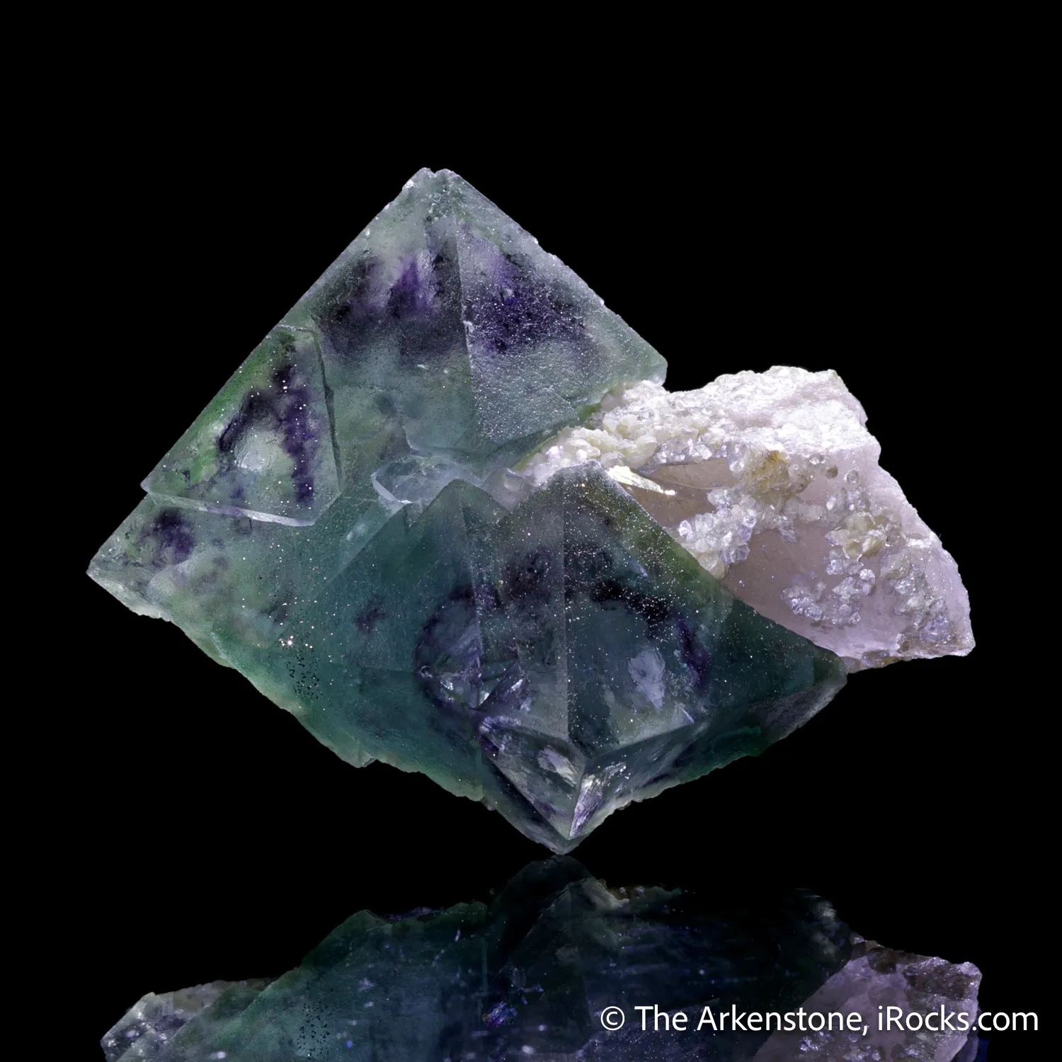 Fluorite on Quartz with Muscovite - image 4
