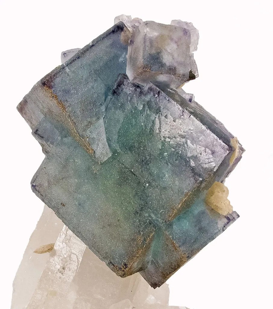 Fluorite on Quartz With Pyrite - image 3