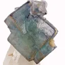 Fluorite on Quartz With Pyrite - image 3