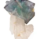 Fluorite on Quartz With Pyrite - image 5