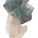 Fluorite on Quartz With Pyrite - image 2