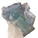 Fluorite on Quartz With Pyrite - image 8