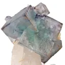 Fluorite on Quartz With Pyrite - image 6