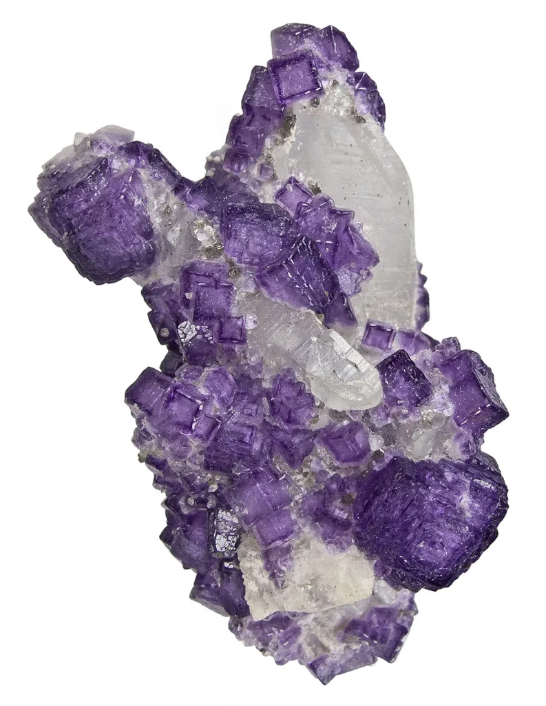 Fluorite on Quartz With Topaz - image 2