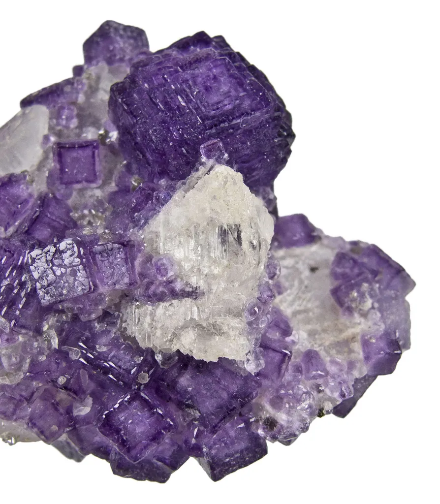 Fluorite on Quartz With Topaz image
