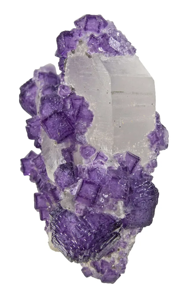 Fluorite on Quartz With Topaz - image 4