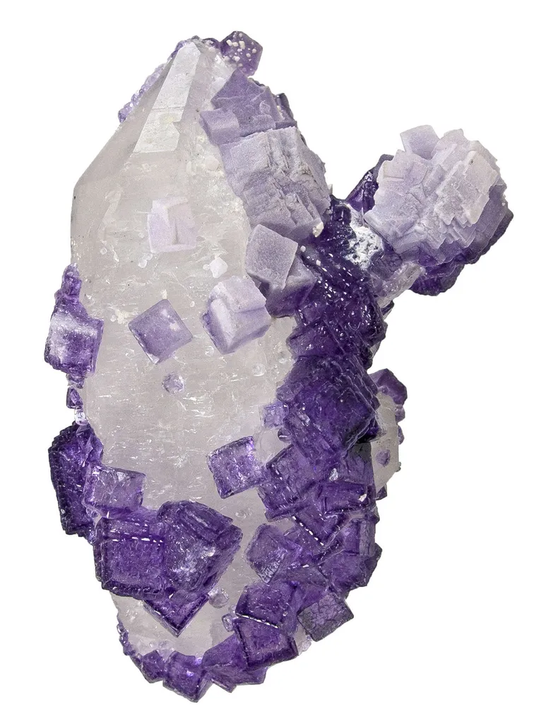 Fluorite on Quartz With Topaz - image 5