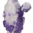 Fluorite on Quartz With Topaz - image 5