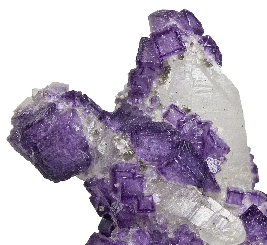 Fluorite on Quartz With Topaz - image 3