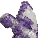Fluorite on Quartz With Topaz - image 3