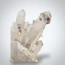Fluorite on Quartz Yaogangxian Mine - image 1