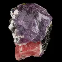 Fluorite on Rhodochrosite - image 2
