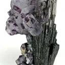 Fluorite on Schorl - image 1