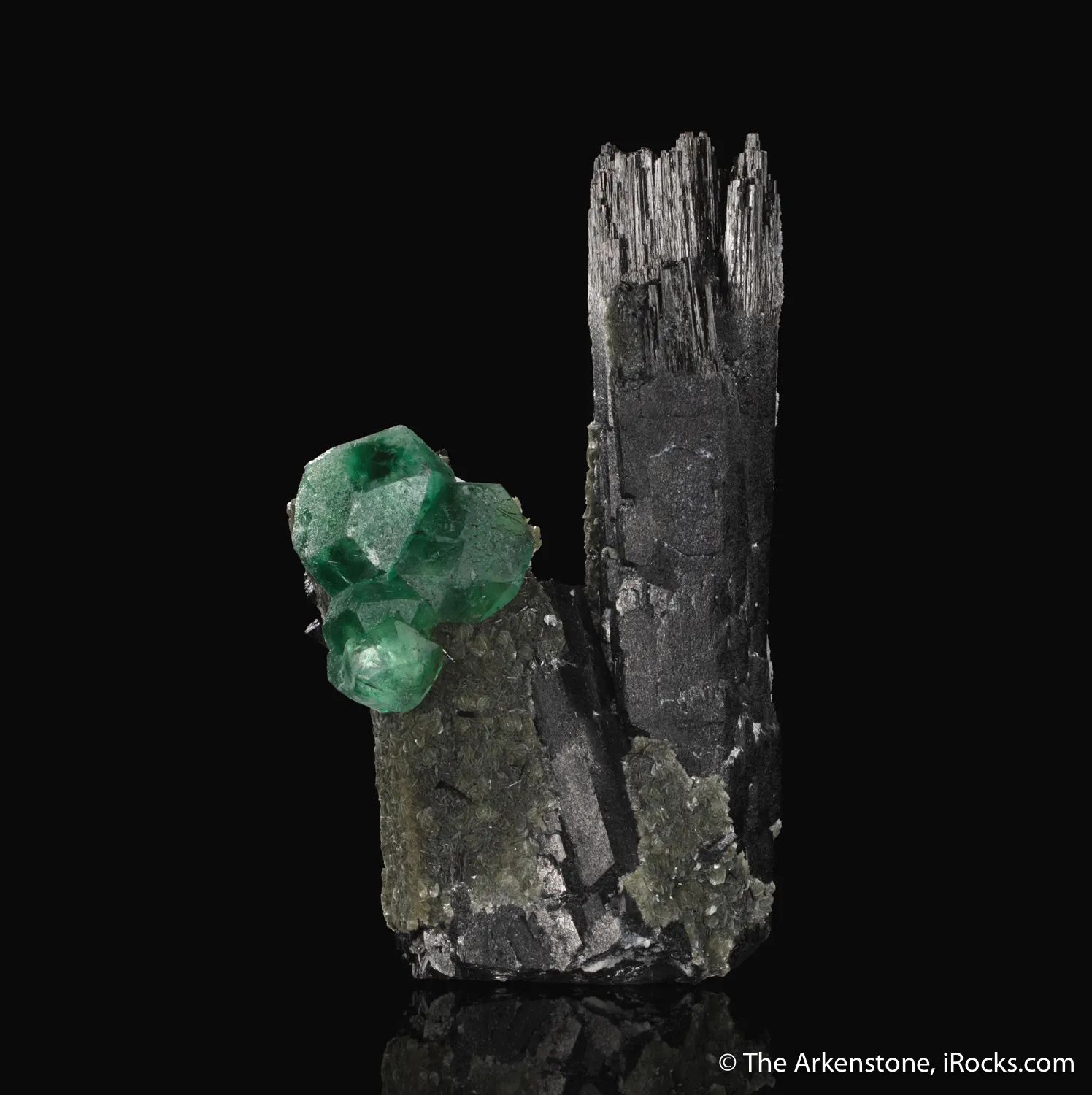 Fluorite on Schorl - image 3
