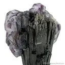 Fluorite on Schorl - image 3